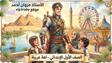 الصف الأول الإبتدائي لغة عربية الأستاذ مروان أحمد موقع vip3raby